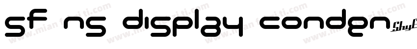 SF NS Display Conden字体转换